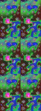 Raster Henna tarzı. Tebrik kartı geçmişi, boyama kitabı, arkaplan ve tekstil için kullanılabilir. Sınır Kızılderili çiçekli paisley patten. Taslak süsleme izi. Etnik Mandala havlusu.