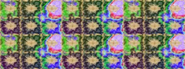 Kraliyet lüksü, altın barok kumaş rengi eskiz. Raster eskiz deseni altın antika ortaçağ dekoratifi, yapraklar ve yeşil renkli altın desenli süslemeler..