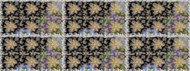 Raster klasik barok çiçeksiz altın desenli. Lüks, kraliyet ve Viktorya dönemi konsepti. Süslü dekorasyon. Gri renklerdeki altın desenli altın elementler.