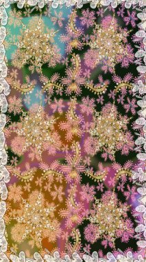 Bej ve altın desenli. Tekrarlayan elementlerle kusursuz soyut arkaplan. Zarif raster klasik desen.