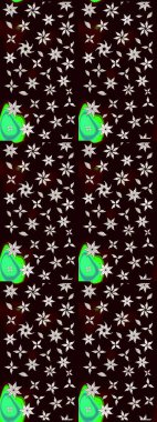 Küçük çiçekteki sevimli çiçek deseni. Modaya uygun kumaş deseni. Raster illüstrasyonu. Tony 'nin kumaş desenini çiz.