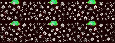 Güzel kumaş deseni. Raster illüstrasyonu. Düz Çiçek Elementleri Tasarımı. Karalama çiçeği. Renkli Bahar Teması eskiz kalıbı. Zentangle soyut çiçekleri.