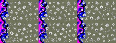 Raster illüstrasyonu. Ultraviyole kumaş deseni. Çizim kalıbı. Organik motif arkaplanı.