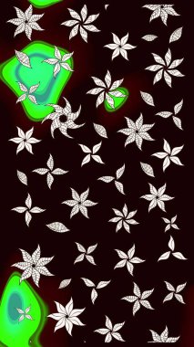 Kabile sanatı boho baskısı, klasik çiçek arkaplanı. Soyut etnik raster çizim kalıbı. Arkaplan dokusu, duvar kağıdı, siyah ve nötr renklerde çiçek teması.