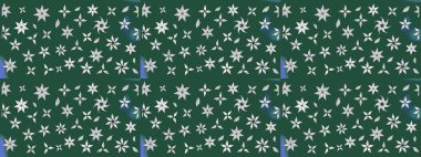 Düz Çiçek Elementleri Tasarımı. Raster güzel kumaş deseni çiziyor. Çiçek deseni. Renkli Bahar Teması çizim şablonu.