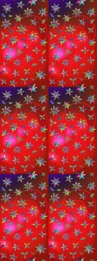 Raster illüstrasyonu. Kırmızı ve kahverengi renkte çiçekler. Çiçek desenli eskiz, vuruşlar, sıçramalar, yaz çiçekleri..