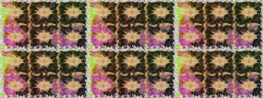 Çiçek deseni. Duvar kâğıdı barok, İspanyol kumaşı. Kusursuz raster arka plan. Kahverengi ve bej renklerde altın elementler. Şekil grafik deseni.