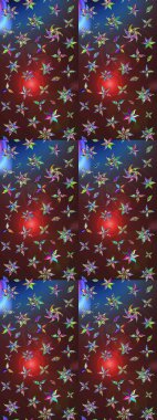 El yapımı çiçek ve bitki koleksiyonu. Raster illüstrasyonu. Eskiz tarzı kahverengi ve mor renkte. Şirin karalamalı çiçek desenli çizim. Raster illüstrasyonu.