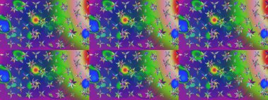 Çizim çiçek deseni duvar kağıdı, web sitesi arka planı, ambalaj kağıdı, davetiye, broşür, afiş veya web sitesi için kullanılabilir. El çizimi Raster çizimi. Karalama elementleri.