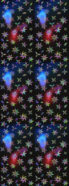 Güzel çiçek deseni. Renkli çiçekler. Renkli Bahar Teması eskiz kalıbı. Düz Çiçek Elementleri Tasarımı.