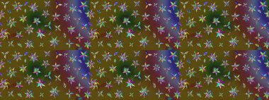 Zarif, parlak ve çiçek desenli tasarım. Sabıka fotoğraflarında, bebek kıyafetlerinde, duvar kâğıtlarında, paket kutularında falan kullanılabilir. Raster..