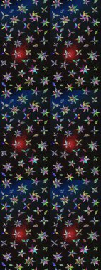 Şirin çiçek elementleri. Renkli çiçekler. Raster illüstrasyonu. Çizim.