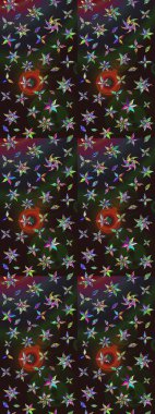 Raster suluboya çiçek deseni, narin çiçekler, çiçekler, tebrik kartı şablonu. Güzel kumaş deseni.