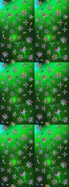 Renkli güzel çiçekli eskiz deseni, suluboya çiçek deseni, duvar kağıdı, kart ya da kumaş için fayanslı. Raster..