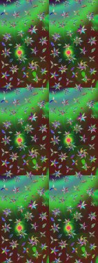 Kızılderili desenli desenli desenli şal deseni. Etnik Mandala süsü. Raster Henna dövme stili. Tekstil, tebrik kartı, boyama kitabı, telefon kılıfı baskısı için kullanılabilir.