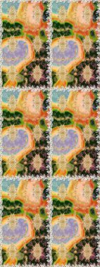 Çiçek deseni. Duvar kâğıdı barok, İspanyol kumaşı. Kusursuz raster arka plan. Kahverengi ve bej renklerde altın elementler. Şekil grafik deseni.