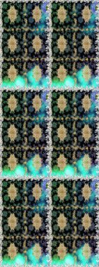 Çiçek deseni. Duvar kâğıdı barok, İspanyol kumaşı. Kusursuz raster arka plan. Kahverengi ve bej renklerde altın elementler. Şekil grafik deseni.