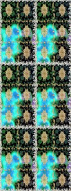 Çiçek deseni. Duvar kâğıdı barok, İspanyol kumaşı. Kusursuz raster arka plan. Kahverengi ve bej renklerde altın elementler. Şekil grafik deseni.