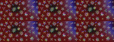 Kumaş, duvar kağıdı ve kağıt üzerine baskı yapmak için gelişen arka plan. Eski usul küçük çiçekli şirin bir eskiz deseni. Moda arka planında parlak buketler. Raster illüstrasyonu.