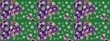 Raster illüstrasyonu. Tekstil veya kitap kapakları, imalat, duvar kağıtları, baskı, hediye paketi ve yapıştırma kitabı için çiçek eskizi geçmişi. Küçük ölçekli çiçeklerdeki basit sevimli desen.