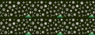 Tony 'nin kumaş kalıbını çiz. Raster illüstrasyonu. Küçük çiçekteki sevimli çiçek deseni. Modaya uygun kumaş deseni.