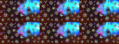 Güzel kumaş deseni. Raster illüstrasyonu. Hoş bir çiçek geçmişi var. Küçük çiçekte çizim deseni.