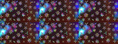 Moda baskıları için zarif bir şablon. Parlak renkli çiçekleri ve kahverengi ve mor renkli yaprakları olan harika bir çiçek deseni. Halk tarzı. Modern çiçek arkaplanı.