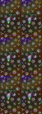 Sevgililer günü ve tebrik kartı konsepti için şık bir davetiye. Üst manzara, yumuşak stil. Kahverengi ve gri renkte manzaralı çiçek deseni. Çiçek kompozisyonu, el boyası, hassas şablon..