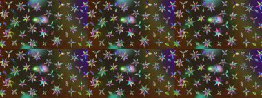 Raster illüstrasyonu. Yaprak ve çiçeklerin suluboya resimleri, kahverengi ve gri renkler üzerine çizimler. Nazikçe, bahar çiçekleri kahverengi ve gri renklerde.