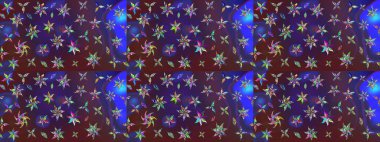 Düz Çiçek Elementleri Tasarımı. Çiçekli çizim şekli. Mor ve mor renkli çiçekler. Renkli Bahar Teması çizim şablonu.