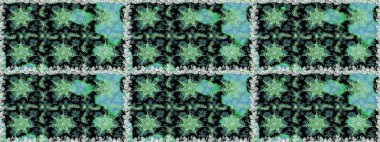 Çiçek deseni. Duvar kâğıdı barok, İspanyol kumaşı. Kusursuz raster arka plan. Kahverengi ve bej renklerde altın elementler. Şekil grafik deseni.