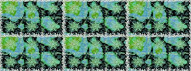 Çiçek deseni. Duvar kâğıdı barok, İspanyol kumaşı. Kusursuz raster arka plan. Kahverengi ve bej renklerde altın elementler. Şekil grafik deseni.