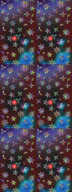 Küçük çiçekteki sevimli çiçek deseni. Raster illüstrasyonu. Tony 'nin kumaş kalıbını çiz. Modaya uygun kumaş deseni.