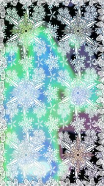 Tarafsız ve mavi renklerde. Güzel kumaş deseni. Raster illüstrasyonu. Raster illüstrasyonunda kusursuz çiçek deseni.