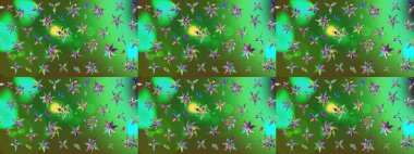 Küçük çiçekteki sevimli çiçek deseni. Renkli çiçekler.