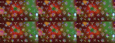 Çiçek desenli eskiz, yaz çiçekleri. Renkli çiçekler. Renkli Bahar Teması eskiz kalıbı. Düz Çiçek Elementleri Tasarımı.