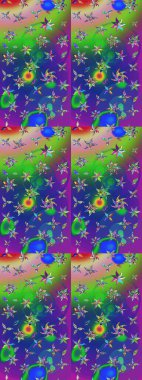 Çizim çiçek deseni duvar kağıdı, web sitesi arka planı, ambalaj kağıdı, davetiye, broşür, afiş veya web sitesi için kullanılabilir. El çizimi Raster çizimi. Karalama elementleri.