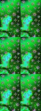 Çiçekler suluboya eskiz deseni. Raster Stili kumaş deseni.