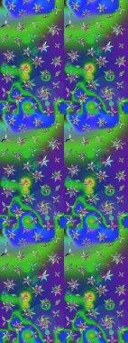 Çizim çiçek deseni duvar kağıdı, web sitesi arka planı, ambalaj kağıdı, davetiye, broşür, afiş veya web sitesi için kullanılabilir. El çizimi Raster çizimi. Karalama elementleri.