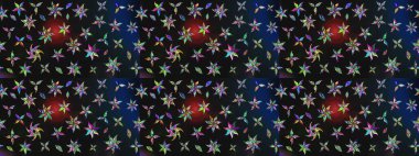 Nakış desenli çiçek deseni. Renkli grunge, kolo çiçekleriyle soyut bir arka plan oluşturur. İzler, kumaş, duvar kağıtları, tekstil için raster dokusu.