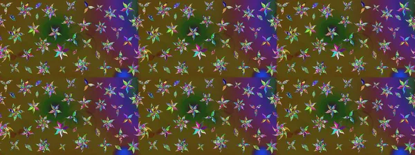 Renkli çizim kalıbı. Çiçek arkaplan. Çiçek duvar kâğıdı. Raster illüstrasyonu. Renklerde sevimli tekstil.