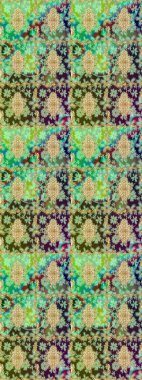 Altın elementli yeşil renkler. Raster illüstrasyonu. Doğu tarzı arabesk. Çizim altın desenli bukleler. Raster altın desen.