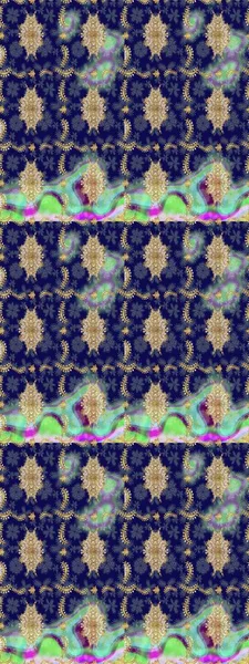 Mavi renklerdeki altın elementler. Çiçek deseni. Şık bir grafik desen. Skeç raster arka planı. Duvar kâğıdı barok, İspanyol kumaşı.