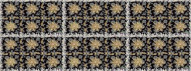 Kusursuz klasik raster grisi, siyah ve altın desenli. Klasik klasik klasik arka plan. Geleneksel oryantasyon süsü.