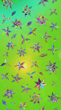 Organik elementler. Raster deseni. Suluboya etkisi. Botanik çizim deseni.