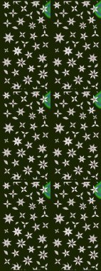 Arkaplan dokusu, duvar kağıdı, gri ve nötr renklerde çiçek teması. Kabile sanatı boho baskısı, klasik çiçek arkaplanı. Soyut etnik raster çizim kalıbı.