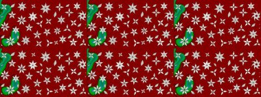 Eskiz arkaplan modeli. Kırmızı ve nötr renklerde yaprakları olan yabani çiçekler. Raster illüstrasyonu. Suluboya, elle çizilmiş.