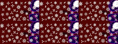 Klasik çiçek desenli. Paketleme, tekstil, duvar kâğıdı için çiçek eskizi. Raster 'ın taze dokusu. Yumuşak fayans. Yumuşak pamuk tasarımı.