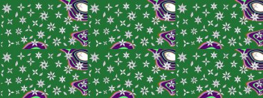 Yumuşak, yeşil ve nötr renklerde bahar çiçekleri. Yaprak ve çiçeklerin suluboya resimleri, yeşil ve nötr renkler üzerine çizimler. Raster illüstrasyonu.