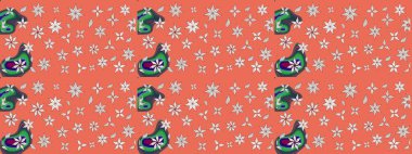 Nazik, narin çiçek arkaplanı. Çiçekli karalama şeklinde Raster çiçek deseni. Turuncu ve nötr renkte çiçekler.